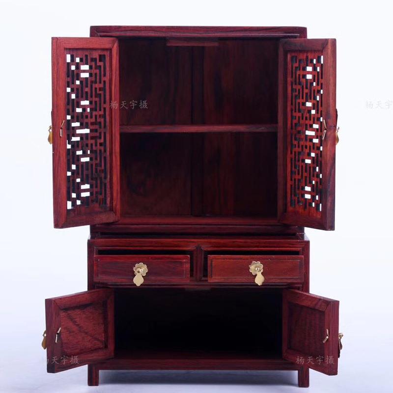 红酸枝 高低柜 中式复古 木制家具摆件 厂家 木质工艺品