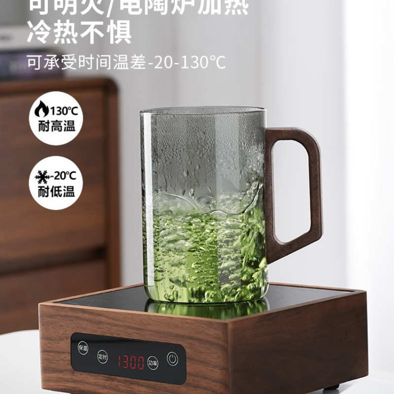 玻璃杯1000ml大容量茶杯家用泡茶男喝水杯子带过滤耐热高档办公室