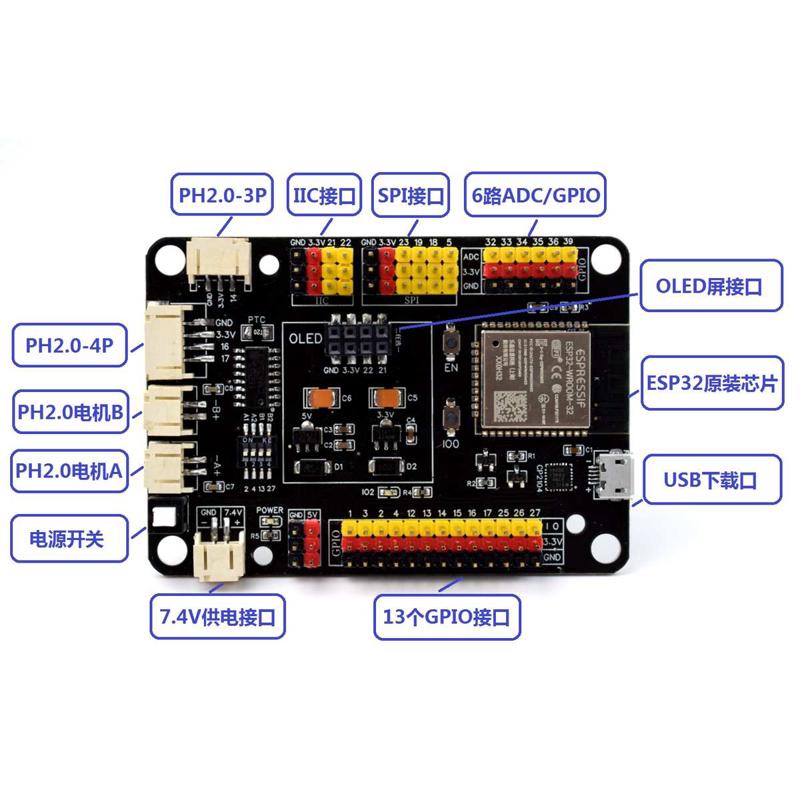MM-ESP32开发板带WIFI蓝牙MicroPython物联网学习替代pyboard模块