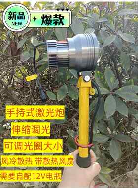 正品激光炮头光远距离聚焦距离灯户外大功率12V外强大置头电池戴