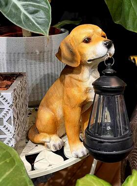 小狗灯太阳能灯户外庭院防水花园装饰景观布置草坪室外创意摆件