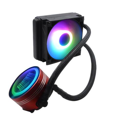 承语120CPU水冷散热器单排一体式 静音RGB风扇/AMDCPU散热器厂家 - 封面