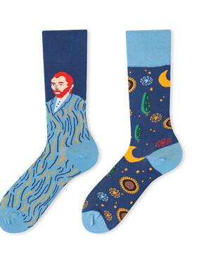 Funny AB Socks For Men Crazy Color Christmas socks