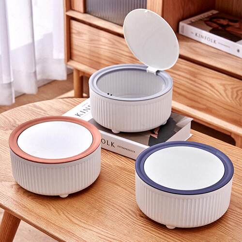 Desktop Trash Bin - Press-Type, Suitable for Living Room, Lu