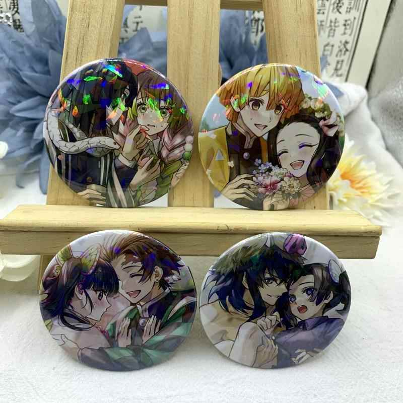 鬼灭之刃吧唧伊黑小芭内甘露寺蜜璃我妻善逸祢豆子富冈义勇徽章