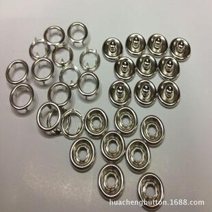 9.5 222不锈钢7.5mm 11空心 珠光五爪扣款 多物美 铜 式 铁