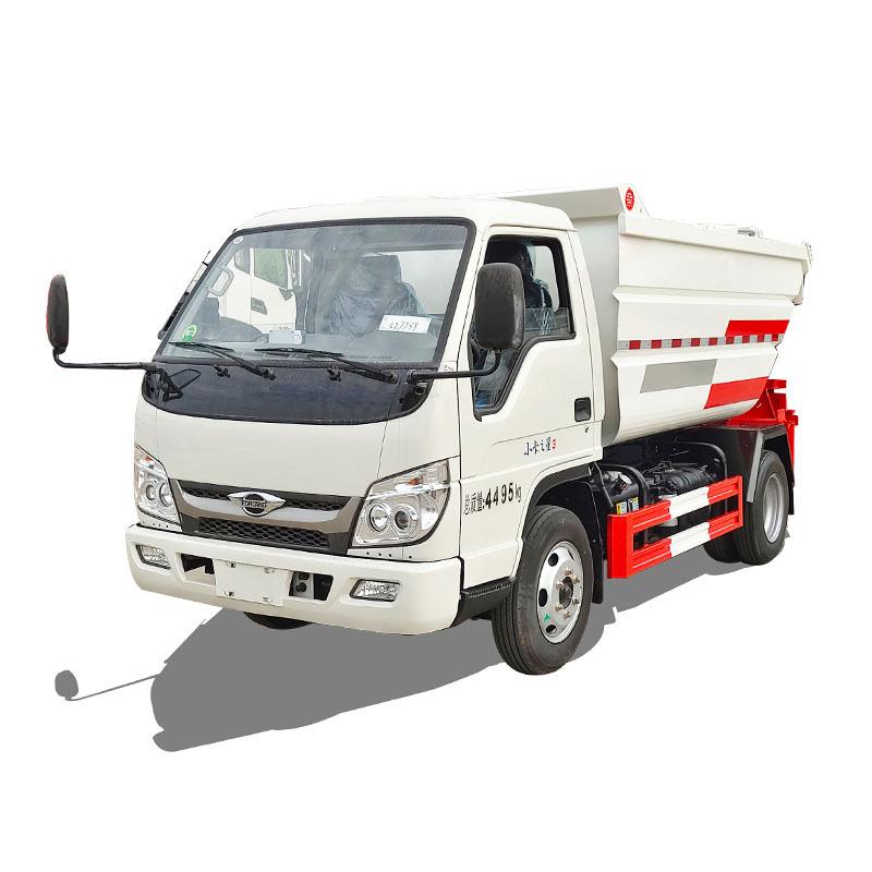 蓝牌高位垃圾车可装50桶240L生活垃圾社区垃圾压缩收集转运车