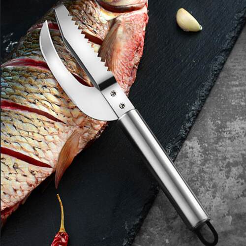 New Stainless Steel Fish Scaler and Gutting Knife - A Handy