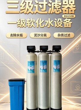 小型一体式软化水设备家用商用全自动再生软水机硬水过滤设备除垢