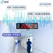 医院养老院大屏走廊吊屏超薄双面显示屏无线呼叫器系统医院呼叫器