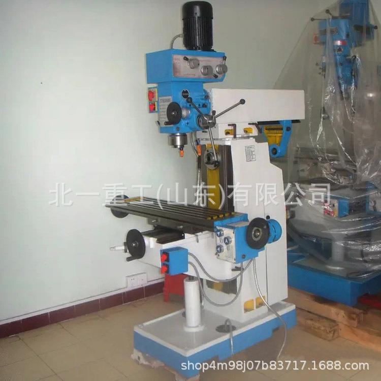 厂家供应ZX7550CW多功能钻铣床自动进刀两组数显金属件加工