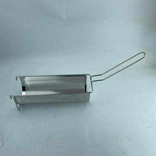 长薯条炸网炸篮不锈钢老大薯条油炸网长薯条用炸网烤鱼炸网30厘米