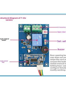 IC刷卡感应开关模块手机NFC控制12V 24V 220V改装开灯开电源RFIC4