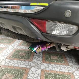 车尾喉排气罩管不锈钢尾气声烤蓝金排汽气消IGK筒口径6.3cm