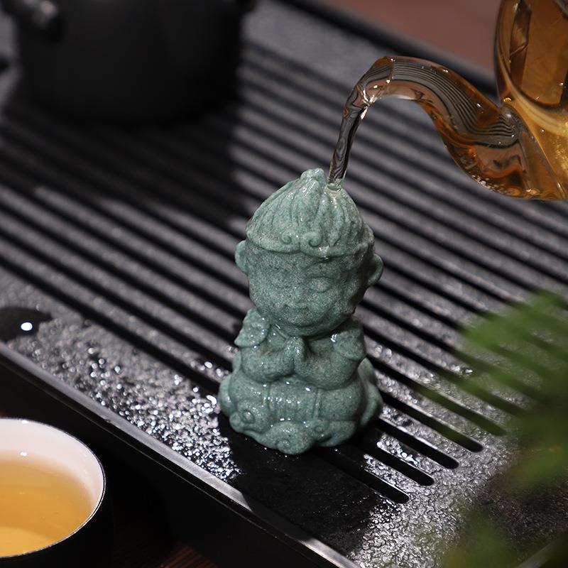 意卡仿通齐天大R4B2E0圣孙悟空青砂石摆鱼缸水创族造景树脂件水中