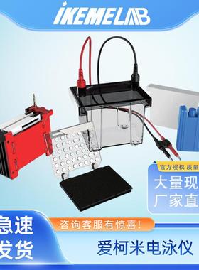 ikeme电泳仪基础高电流电源双/四板垂直转移蓝光一体水平电泳槽