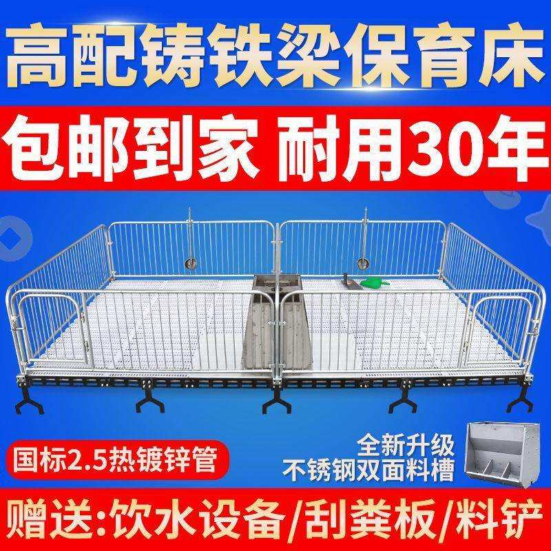 仔猪保育床热镀2.5小猪单双体保育栏母猪产床定位栏猪场养殖设备