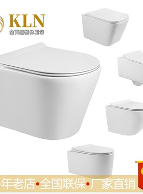 普通壁挂马桶隐藏嵌入墙悬挂坐便器陶瓷挂便器出口型妇洗器M201