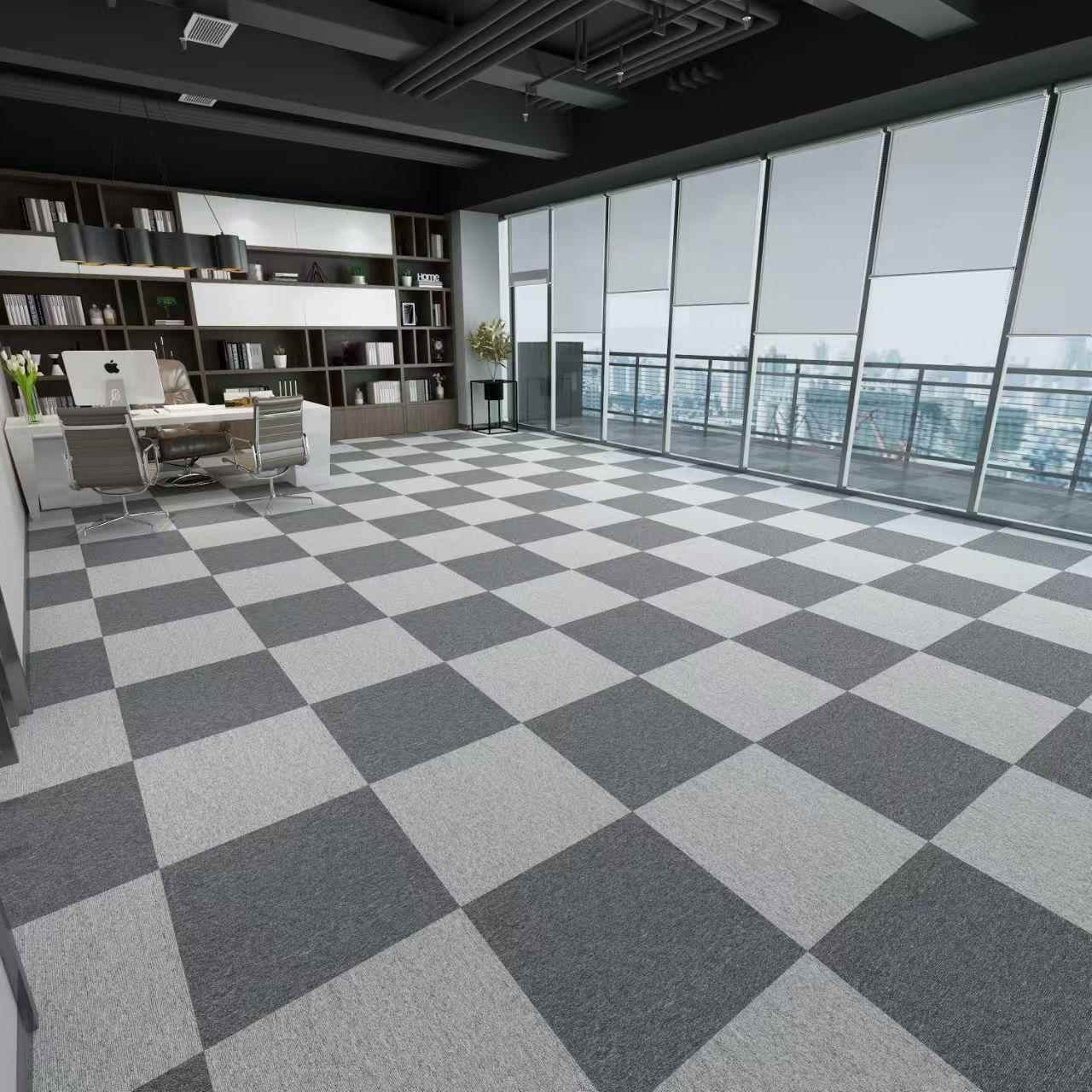 办厂家直供公室毯地接商用大面积方块拼铺卧地室客厅家用水泥面隔