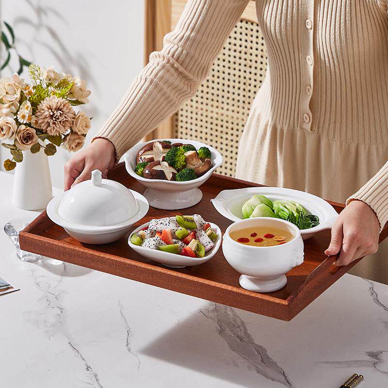 月子专用陶瓷碗盘 产妇一人食餐具组 釉下彩分餐餐具组