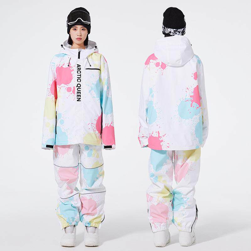 滑雪服女男滑雪裤宽松版OVER SIZE冬季户外防水保暖单板滑雪衣裤