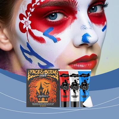 ZEPHOCO Halloween Face and Body Paint Set, High Pigment Make