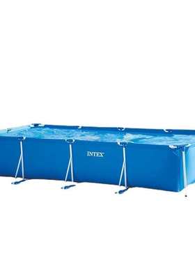 水池长方形户外架4管 支架.游泳池养鱼池家庭5米intex28273