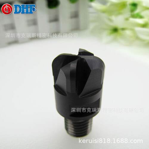 DHF铣刀X-UOR123012R3*4T台湾德信发螺牙式直刃圆鼻角铣刀头