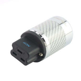 声弦古河电源插头尾插HIFI镀佬碳纤维DIY发烧音响20A英式品字尾插