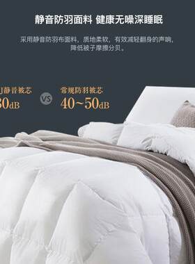 康乃馨超柔90%羽绒被芯白鹅绒五星级酒店冬充绒轻柔柔暖轻盈保暖