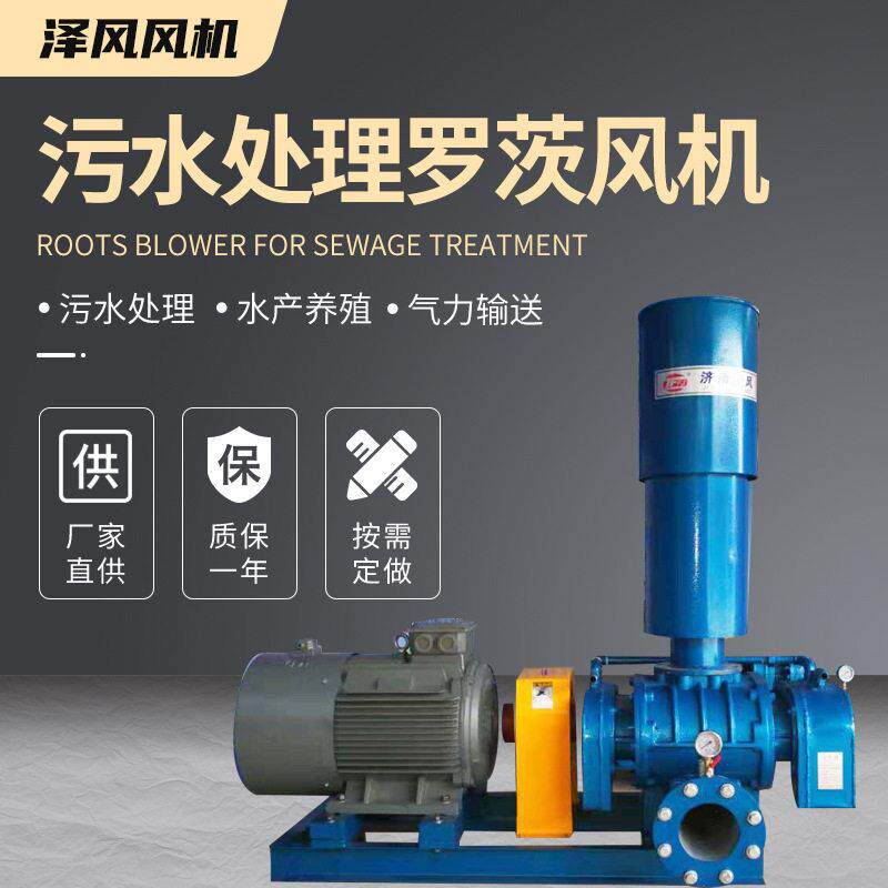 罗茨氧机水产氧曝气压气量双油箱三叶污水处理罗茨风机