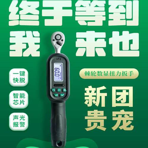 YARIKI雅瑞克电子数显扭力扳手高精度扭矩力矩扳手扭力测试仪可调