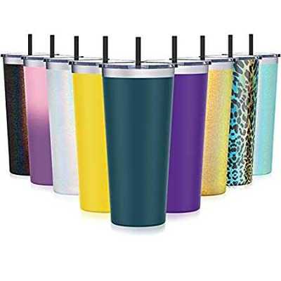 Travel Tumbler with Splash Proof Lid， Aikico 22oz Vacuum