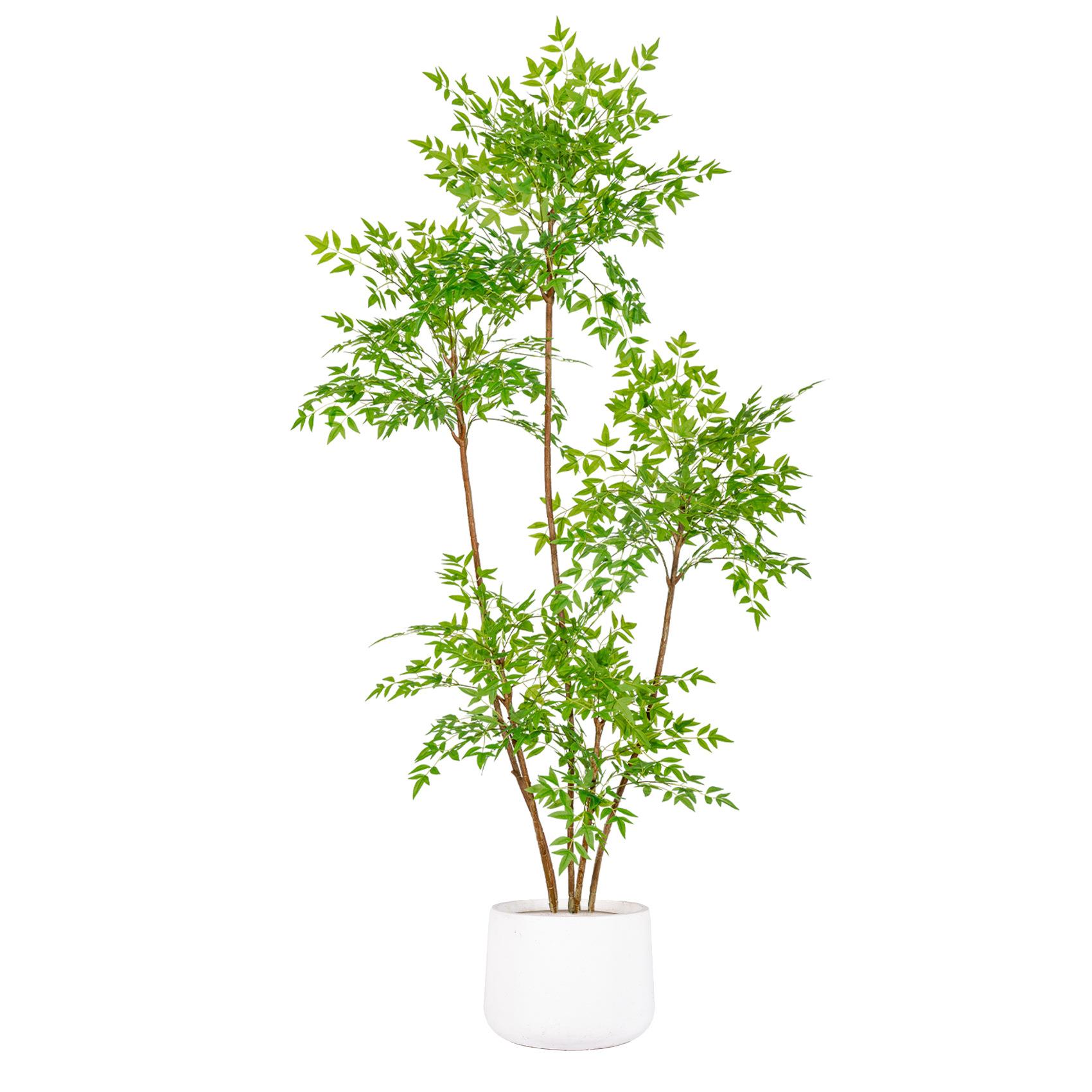 仿真植物南天竹落地假花树盆栽大型轻奢客厅室内仿生绿植装饰摆件