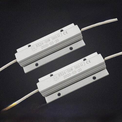 光兴RX24 50W560R 680R 720R900欧 同步电机电容放电启动铝壳电阻
