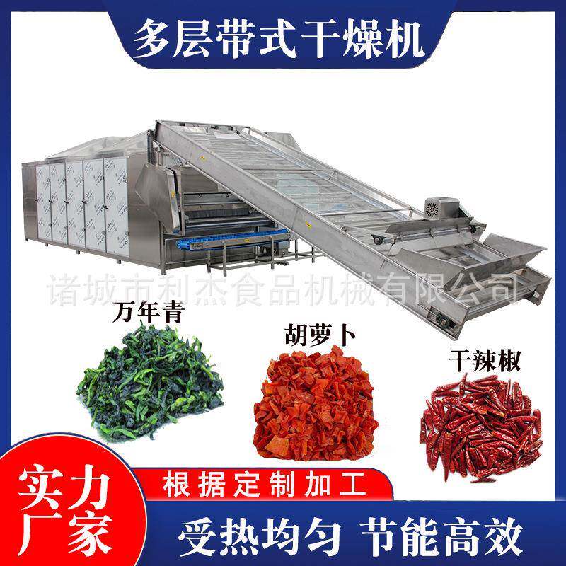 土豆片网带式烘干机蔬菜中药材干燥箱多层连续式梅干菜烘干设备