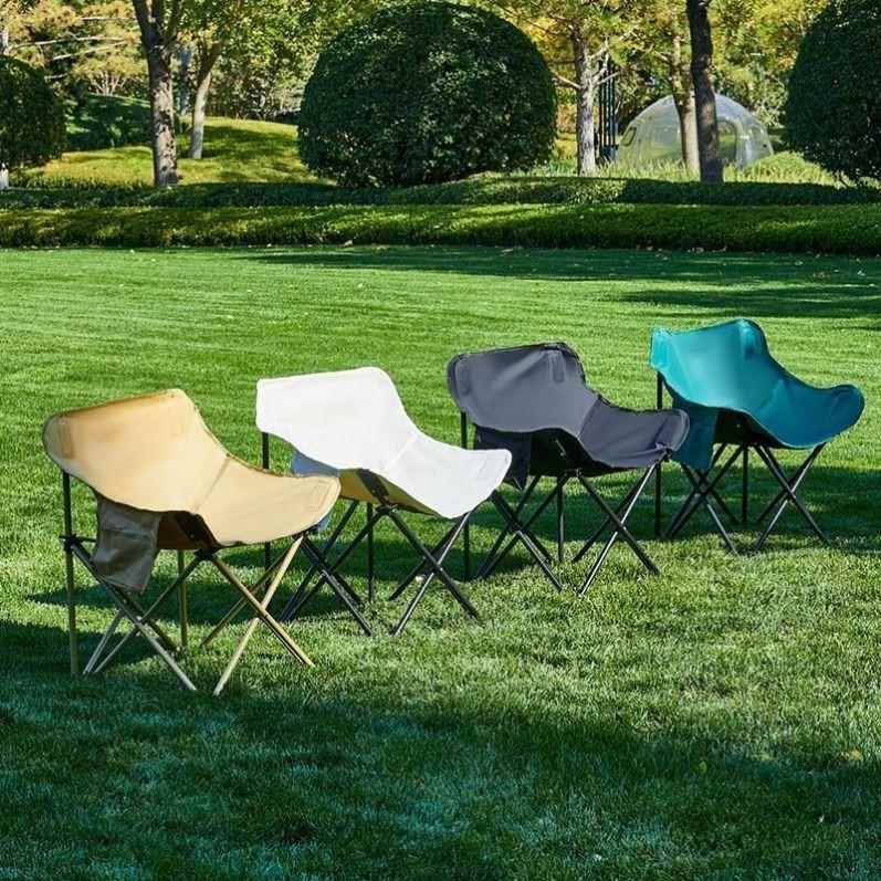 考研背书椅子折叠椅凳子板凳月亮椅大学生马扎便携户外小型舒适