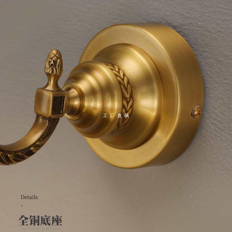 全铜Led欧式生镜前灯浴卫间室镜ZZ8023柜灯水美式壁防灯复古镜浴