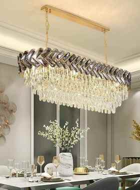 后现代轻水晶吊灯现代简40827约厅灯新款卧用室灯具餐客厅家奢港