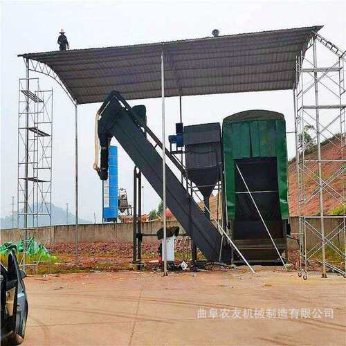 码头集装无箱粉煤灰卸车机火车OFF站尘集装箱水泥粉箱拆机厂家现