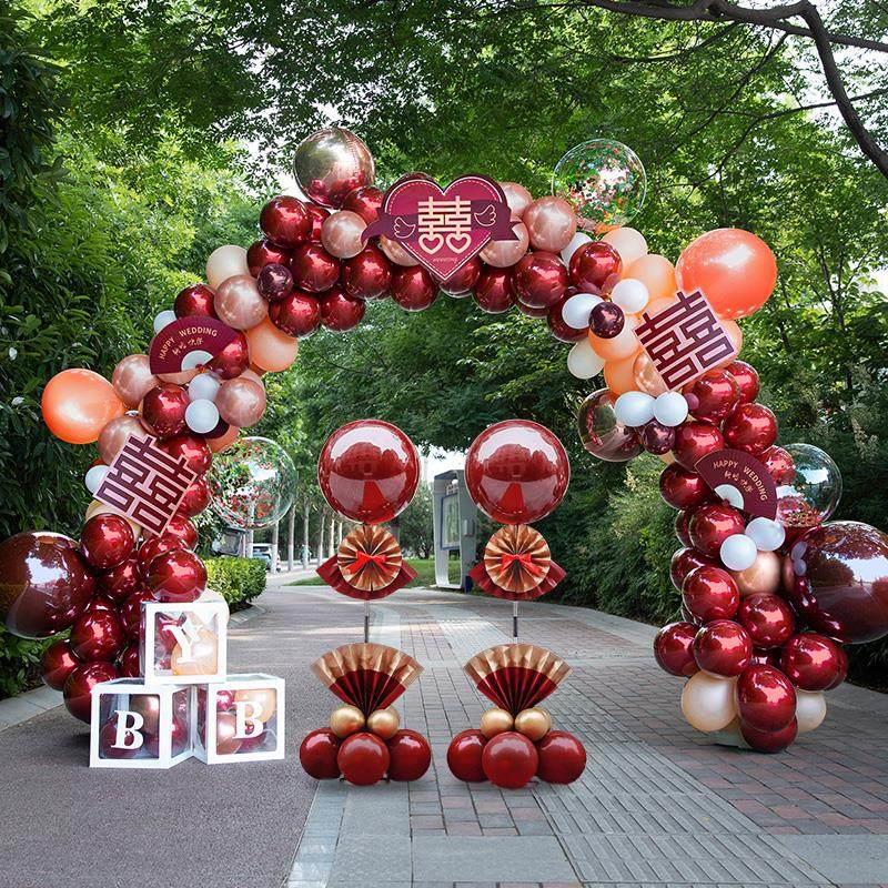 气球拱门支架结婚装饰婚庆场景布置套装订婚生日婚房婚礼用品大全