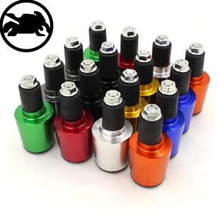 机车手把实心铁阻流塞改装通用龙头防摔堵油门手把握把平衡塞通用