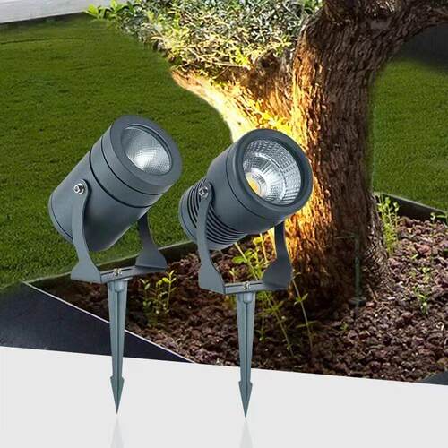 LED照树灯户外防水投光灯室外花园插地射树灯COB景观庭院投射灯