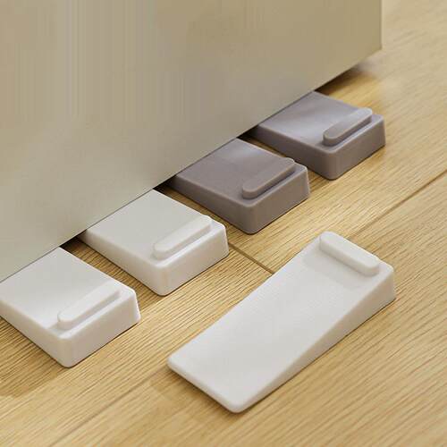 Clear Rubber Door Stopper Windproof Door Fixator, Door Stop