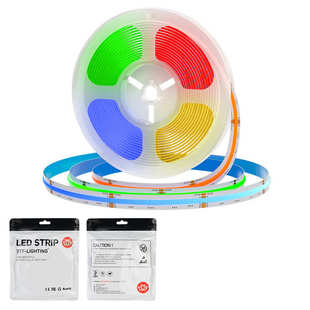 cob七彩变色灯带PWM电竞房直播间渐变氛围灯条rgbw彩色LED灯带