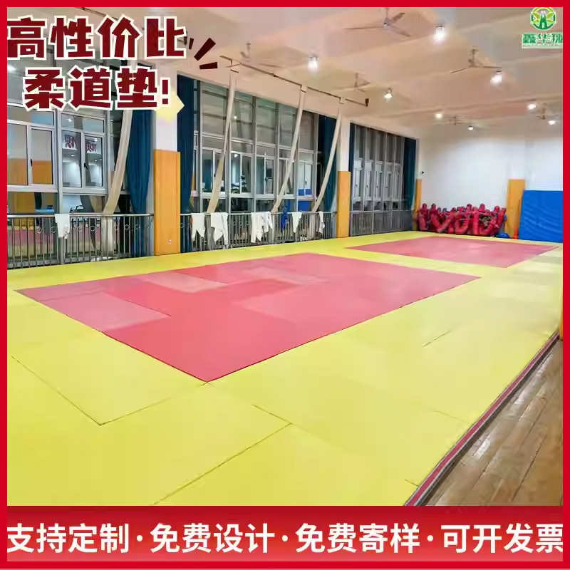 柔道垫专业比赛训练散打跆拳道散打跆拳道盖单摔跤垫柔术垫子