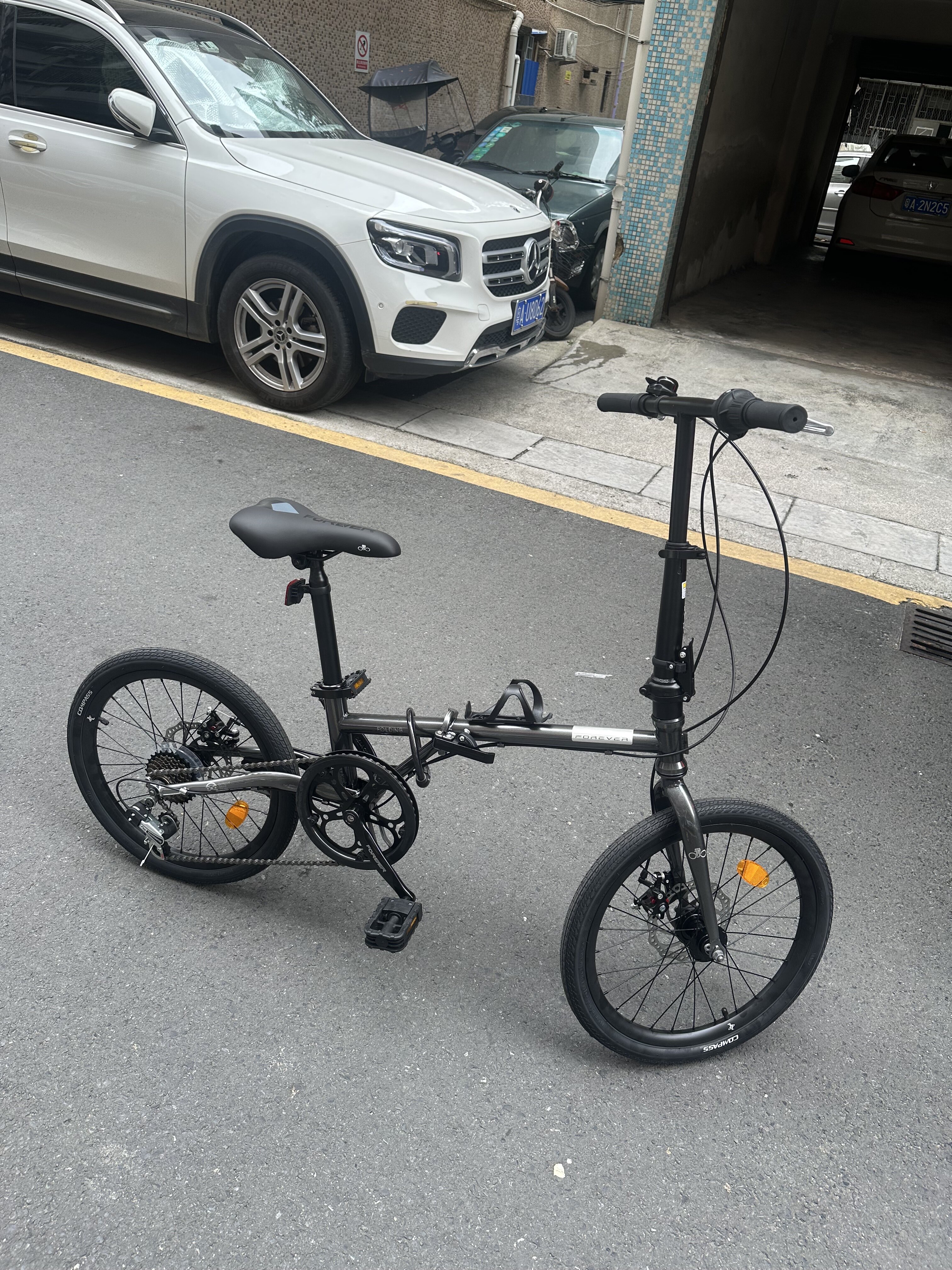 Складной велосипед Forever 16/20 дюймов, Shimano 7 скоростей, дисковые тормоза, городской photo review