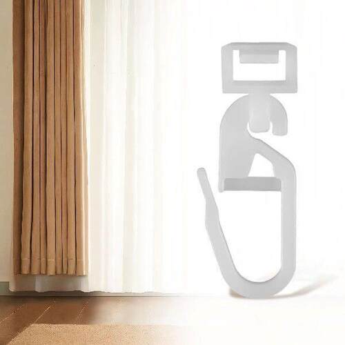 100pack/lot Non-clogging Waterproof Window Curtain Sliders