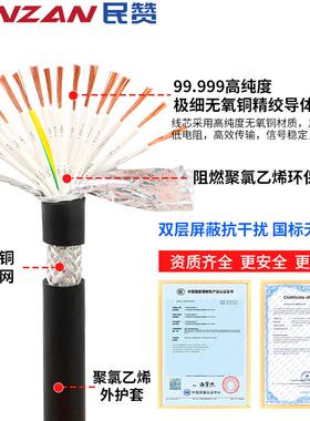 RVP/KVVRP屏蔽线十10 1 16 20平580 24芯0.3 0V.75方信号控制软电