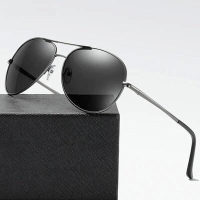 Luxury Photochromic Pilot Polarized Sunglasses Men Women Dri